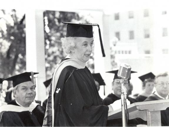 Sr. Joan at Good Counsel College graduation