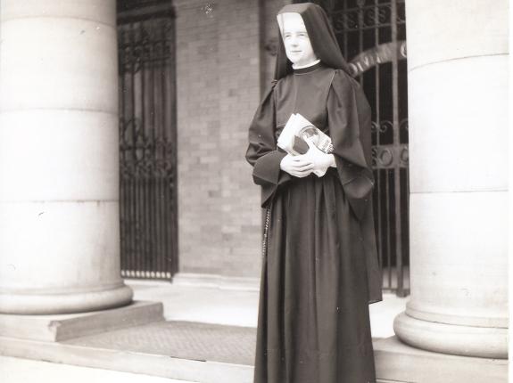 Sr. Joan in the habit of our Institute