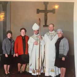 The author on his ordination day. Mary Stephen Healey, R.D.C., is pictured at right.
